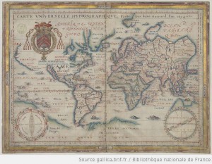 Carte universelle hydrographique / Faitte par Jean Guerard, l'an 1634 - http://gallica.bnf.fr/ark:/12148/btv1b55007081v